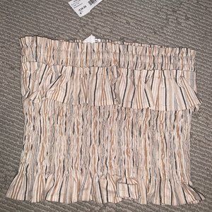 Ruby & Jenna, Stripe Tube Top, Size Small